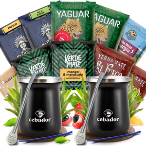 Kit de Yerba Mate pentru doi 10x50g 500g 2x TermoMate + 2x Bombilla