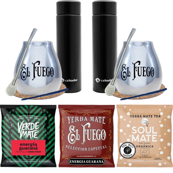 PREMIUM Thermos yerba Mate Set pentru cupluri