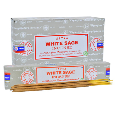 Bețișoare de tămâie Satya – White Sage