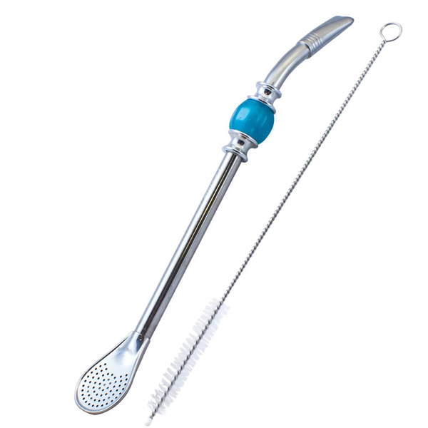 Bombilla Grande with blue stone