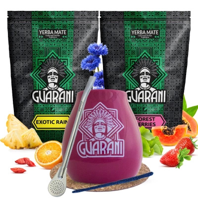 Yerba Mate Guarani Fructe Calabash Set 2x500g