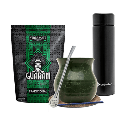 Set Yerba Guarani Elaborada 500g Gourd Thermos