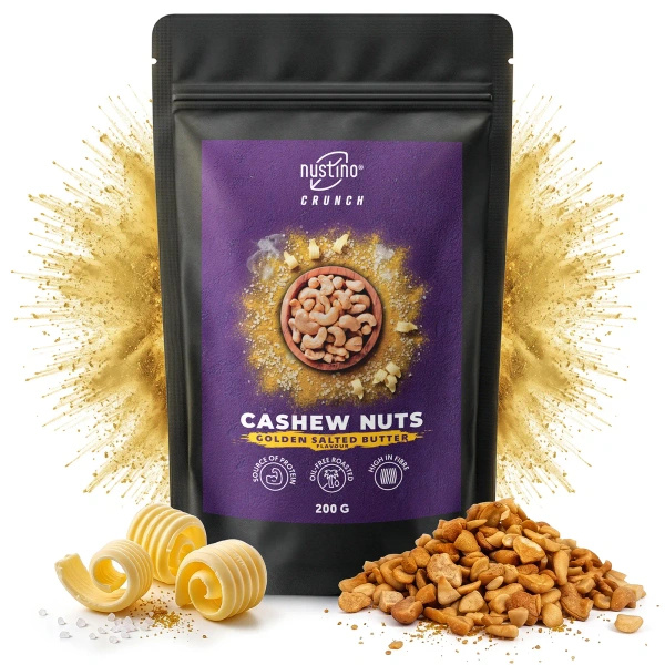 Nustino Crunch – Caju prăjit – Golden Salted Butter Flavour 200 g