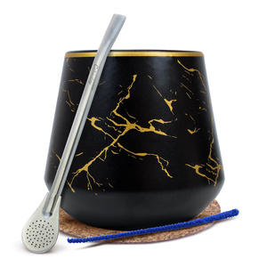 Set de accesorii pentru yerba mate: Tărtăcuță + Bombilla