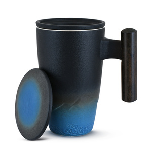 Cană ceramică cu capac și infuzor Mystea 300 ml