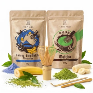 Set pentru Matcha Latte colorat: Matcha + Blue Matcha + accesorii