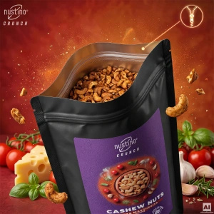 Nustino Crunch – Caju prăjit – Pizza Margherita Flavour 100 g