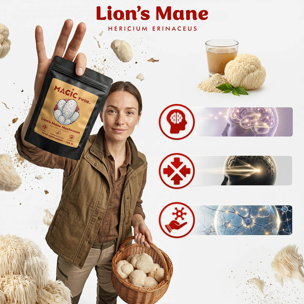 Magic Pwdr – Lion’s Mane – Coamă Leului 100 g