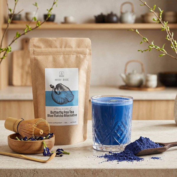 Set pentru prepararea Blue Matcha