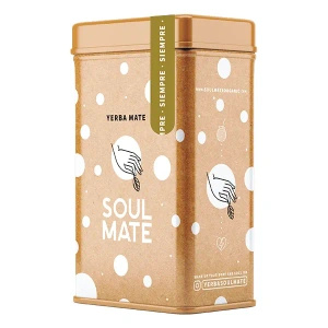 Yerbera – Cutie metalică + Soul Mate Orgánica Siempre 0,5 kg