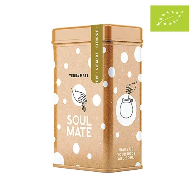 Yerbera – Cutie metalică + Soul Mate Orgánica Siempre 0,5 kg