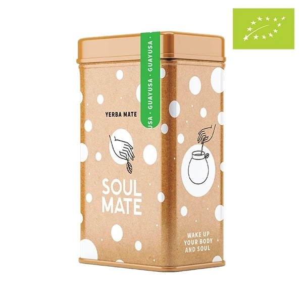 Yerbera – Cutie metalică + Soul Mate Orgánica Guayusa 0,5 kg