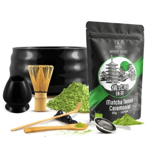 Set ceremonial pentru prepararea ceaiului matcha: matcha BIO japoneză 30g + accesorii