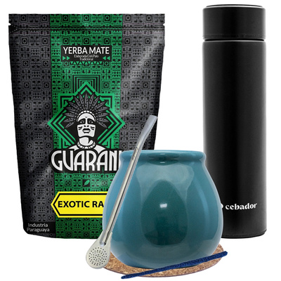 Set Yerba Mate Guarani Exotic 500g + Termos