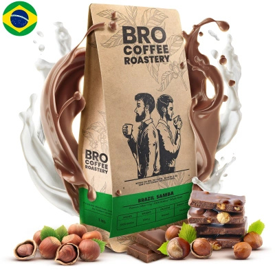 Bro Coffee Roastery – Cafea boabe întreagă Brazil Samba Premium 1kg