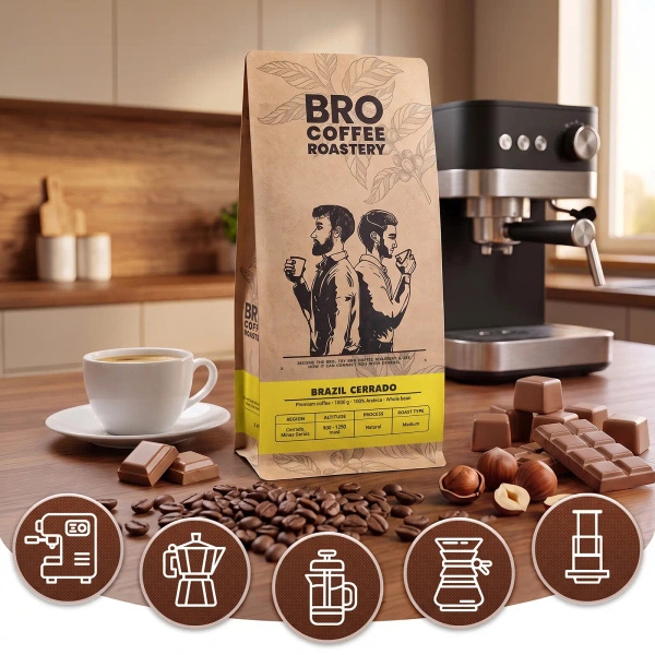 Set de Bro Coffee Roastery Brazil Samba + Brazil Guaxupe + Brazil Cerrado 3x1kg (3kg)