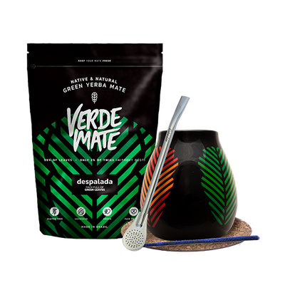 Starter set Bombilla Mate Cup + mate tea Verde