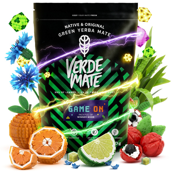 Verde Mate Green Game On 0,4 kg – yerba mate pentru gameri cu aromă de băutură energizantă