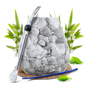 Kit de pornire Yerba Mate Calabash + Bombilla