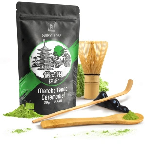 Set ceremonial pentru prepararea ceaiului matcha: matcha BIO japoneză 30g + accesorii
