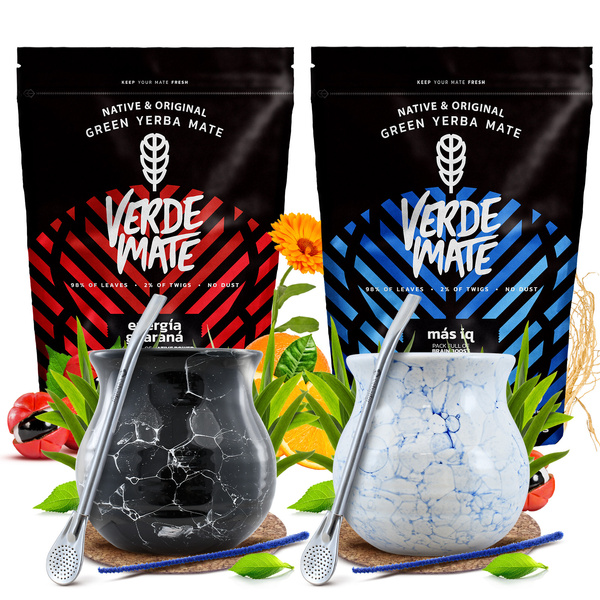 Yerba Mate set pentru două Bombilla Matero 1000g