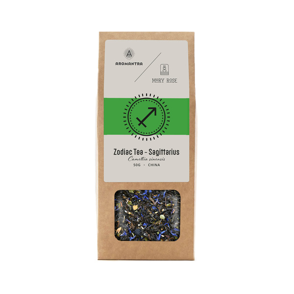 Aromantra x Mary Rose – Ceai Zodiacal – Săgetător (ceai negru) 50 g
