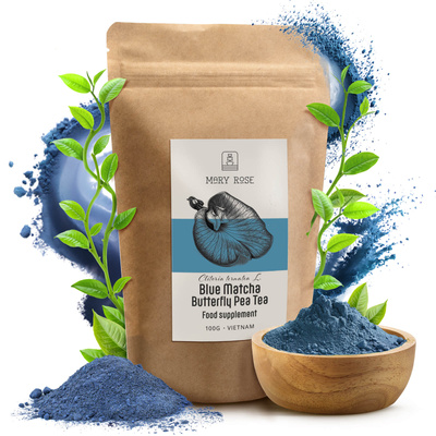 Mary Rose – Blue Matcha – Butterfly Pea Tea (pudră) 100 g