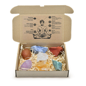 Set de pietre naturale și cristale - ezoterism, yoga, meditație