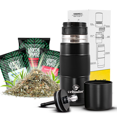 Set de Yerba Mate 3x50g + Yerbomos X OUTDOOR