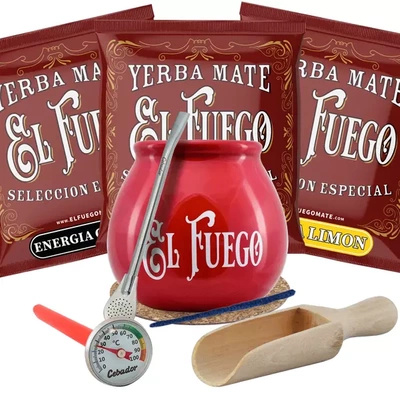 Set Yerba Mate 3x50g Calabash Bombilla