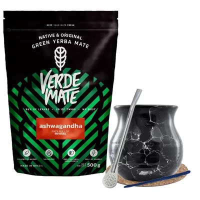 Set complet pentru Yerba Mate, matero, bombilla
