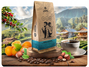 Bro Coffee Roastery - Cafea boabe întreagă Brazil Guaxupe Premium 400g