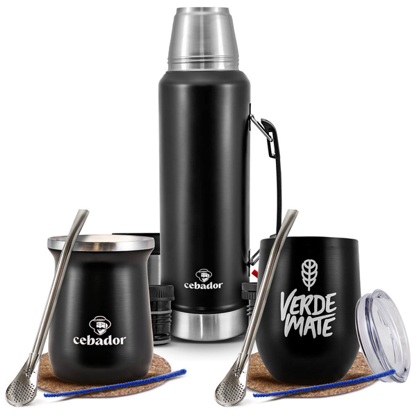 Set de Yerba Mate: Termos + 2x Ceașcă Termică
