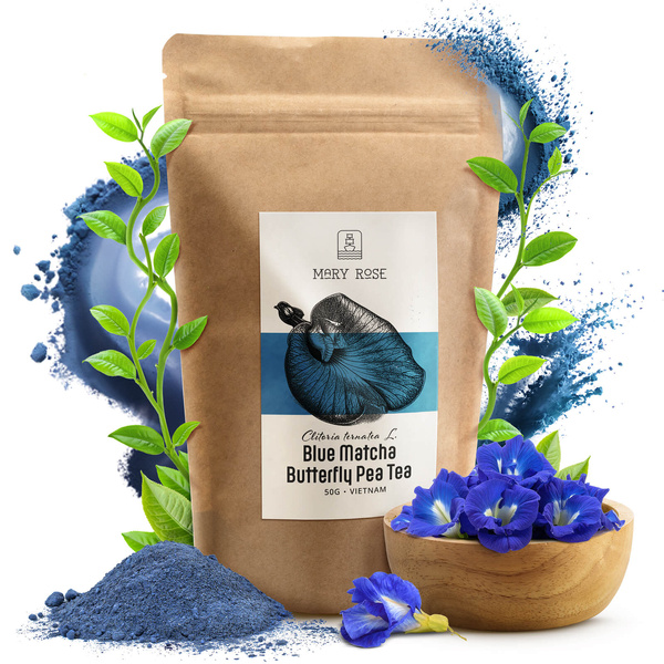 Mary Rose – Blue Matcha – Butterfly Pea Tea (pudră) 50 g