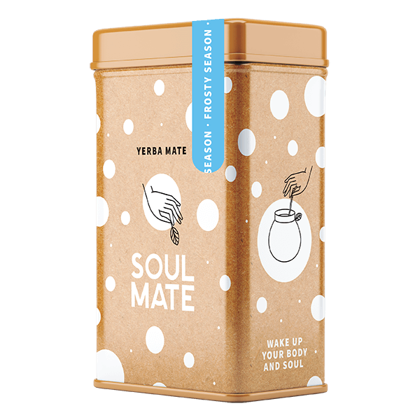 Yerbera – Cutie metalică + Soul Mate Orgánica Frosty Season 0,5 kg