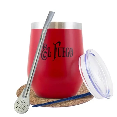 Set de accesorii pentru yerba mate: TermoLid + Bombilla