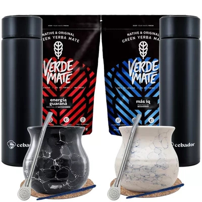 Yerba Verde Mate Thermos set pentru două persoane 1000g