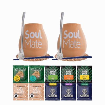 Kit de Yerba Mate 10x50g 2x Calabash + 2x Bombilla