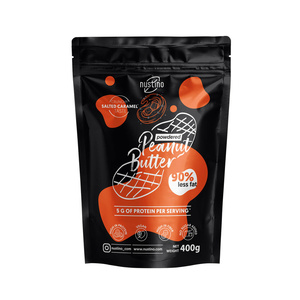 Nustino – Unt de arahide pudră – Salted Caramel (fără zahăr adăugat) 400 g