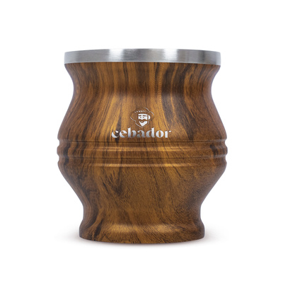 TermoColador – cană termică pentru yerba mate – 190 ml (culoare lemn)