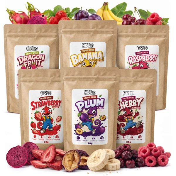 Set de fructe liofilizate FiloLilo 6×20g