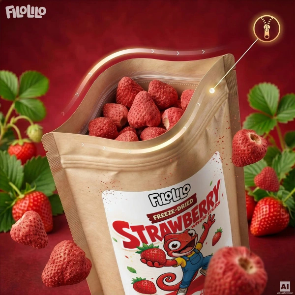 FiloLilo – Căpșuni liofilizate (întregi) 100 g