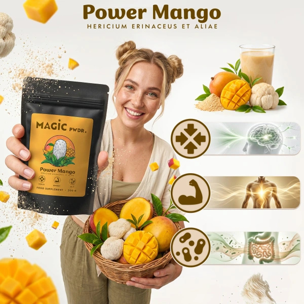Magic Pwdr – Power Yerba & Mango – Focus & Gut Blend 200 g