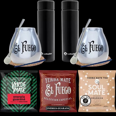 PREMIUM Thermos yerba Mate Set pentru cupluri