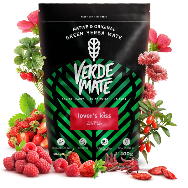 Set de Yerba Mate pentru Cuplu Verde Mate 400g 0,4kg 2x Calabash + 2x Bombilla