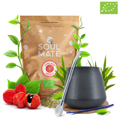 KIT STARTER PENTRU YERBA MATE BOMBILLA CALABASH 500g