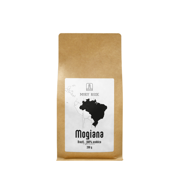 Mary Rose - cafea integrală boabe Brazilia Mogiana premium 200g