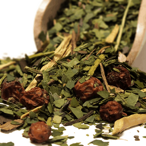 Yerbera – Cutie metalică + Verde Mate Green Katuava 0,5 kg