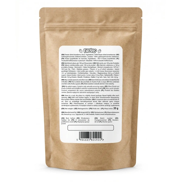 FiloLilo – Căpșuni liofilizate (felii) 20 g