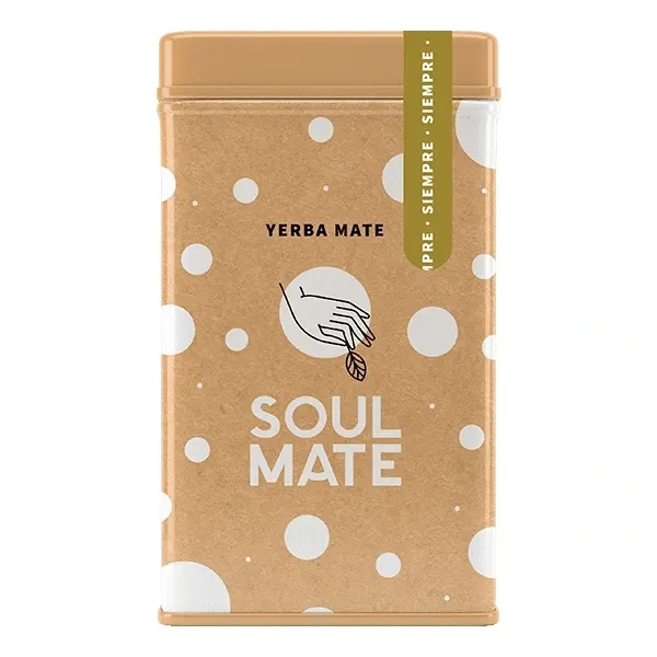 Yerbera – Cutie metalică + Soul Mate Orgánica Siempre 0,5 kg